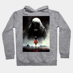 Halloween Boo: The Night the Giant Goblin with Red Eyes Said "Boo" Hoodie